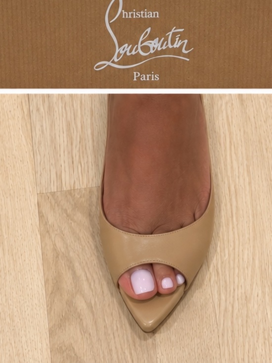 Christian Louboutin Shoes - Christian Louboutin Open Apostropha 80 pumps in beautiful Blush leather